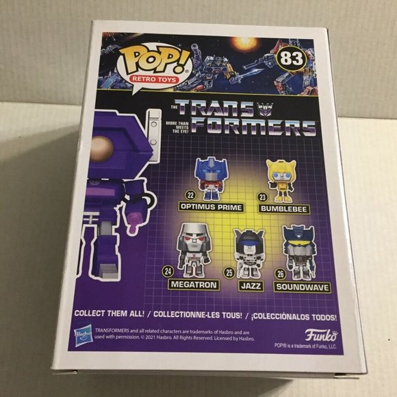 NEW 2021 SDCC Shared Transformers Shockwave Funko Pop Figure #83 - Picture 5 of 8